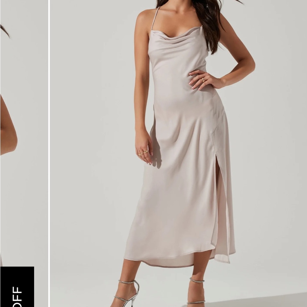 ASTR cowl neck midi